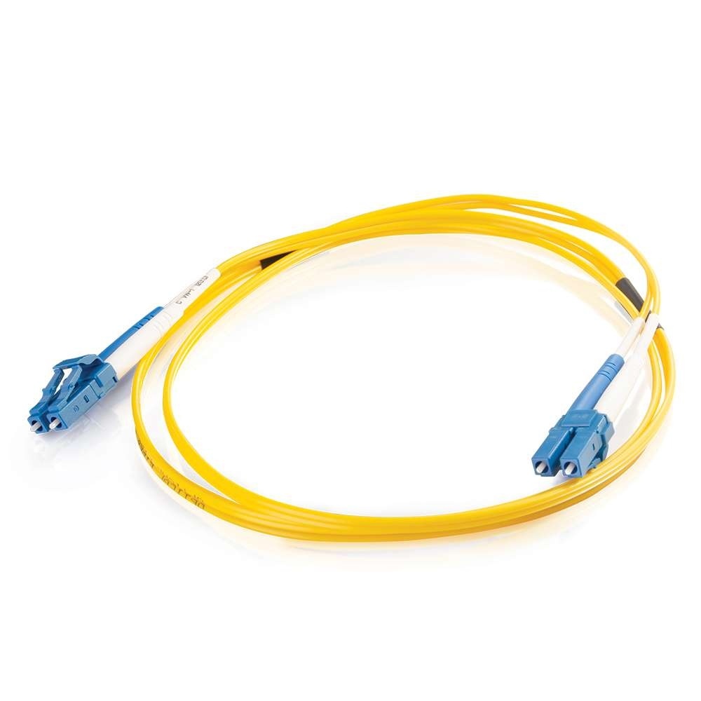 16.4ft (5m) LCLC 9/125 OS2 Duplex SingleMode PVC Fiber Optic Cable