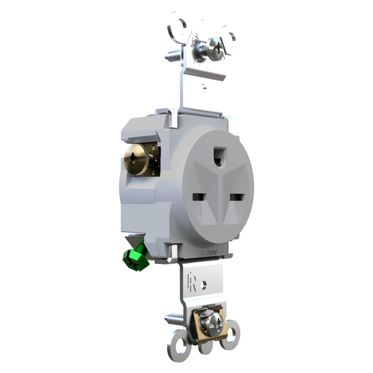 250V Weather Resistant Tamper Resistant Heavy Duty Spec Grade Single