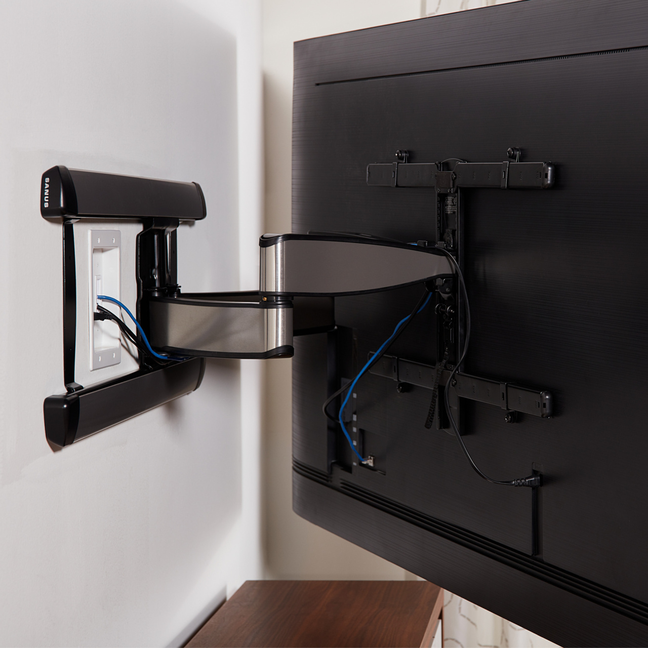 InWall TV Connection Kit, Canada, White InWall Power & Cable