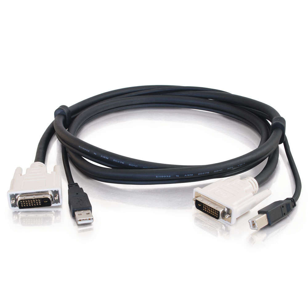 6ft (1.8m) DVI™ Dual Link + USB 2.0 KVM Cable DVI KVM Cables DVI
