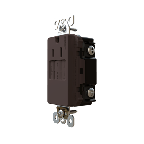 radiant 15A TamperResistant SelfTest Simplex GFCI Outlet