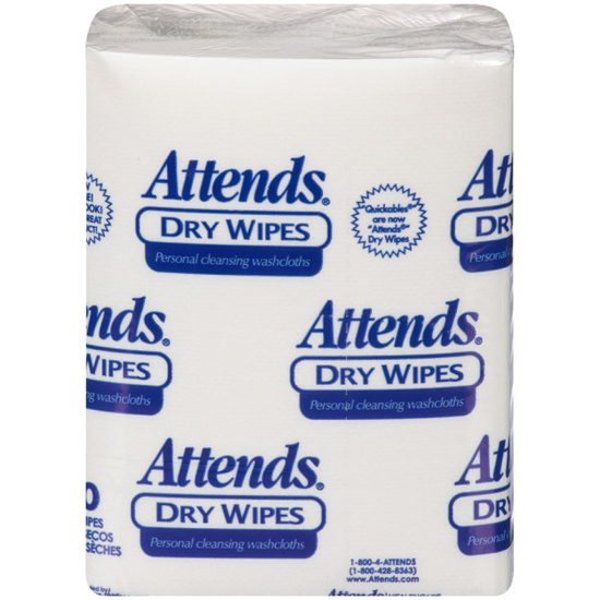 Attends Dry Wipes Attends