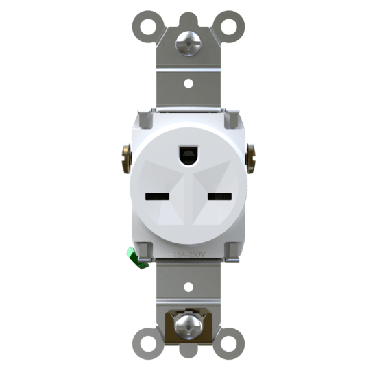 250V Weather Resistant Tamper Resistant Heavy Duty Spec Grade Single