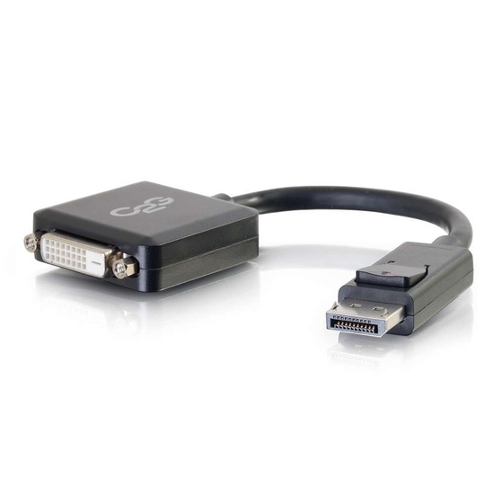 8in DisplayPort™ Male to Single Link DVID Female Adapter Converter