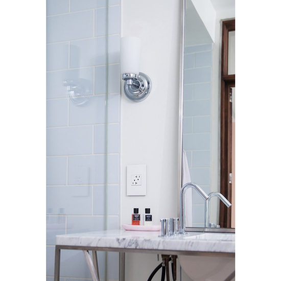 adorne Gloss White Wall Plate with Microban