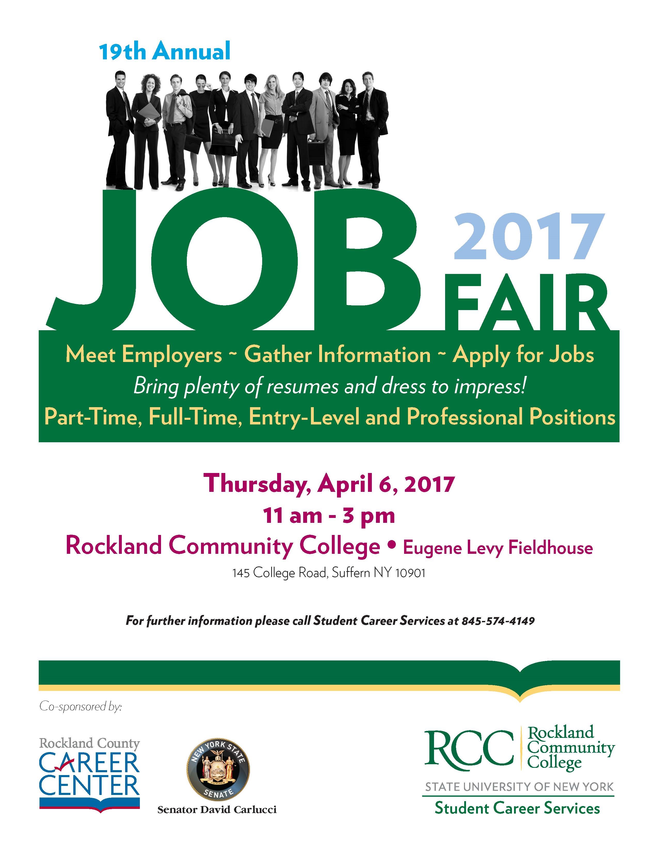 Rockland Community College Spring 2024 Schedule Rockland Community College to Host Job Fair Nanuet, NY Patch