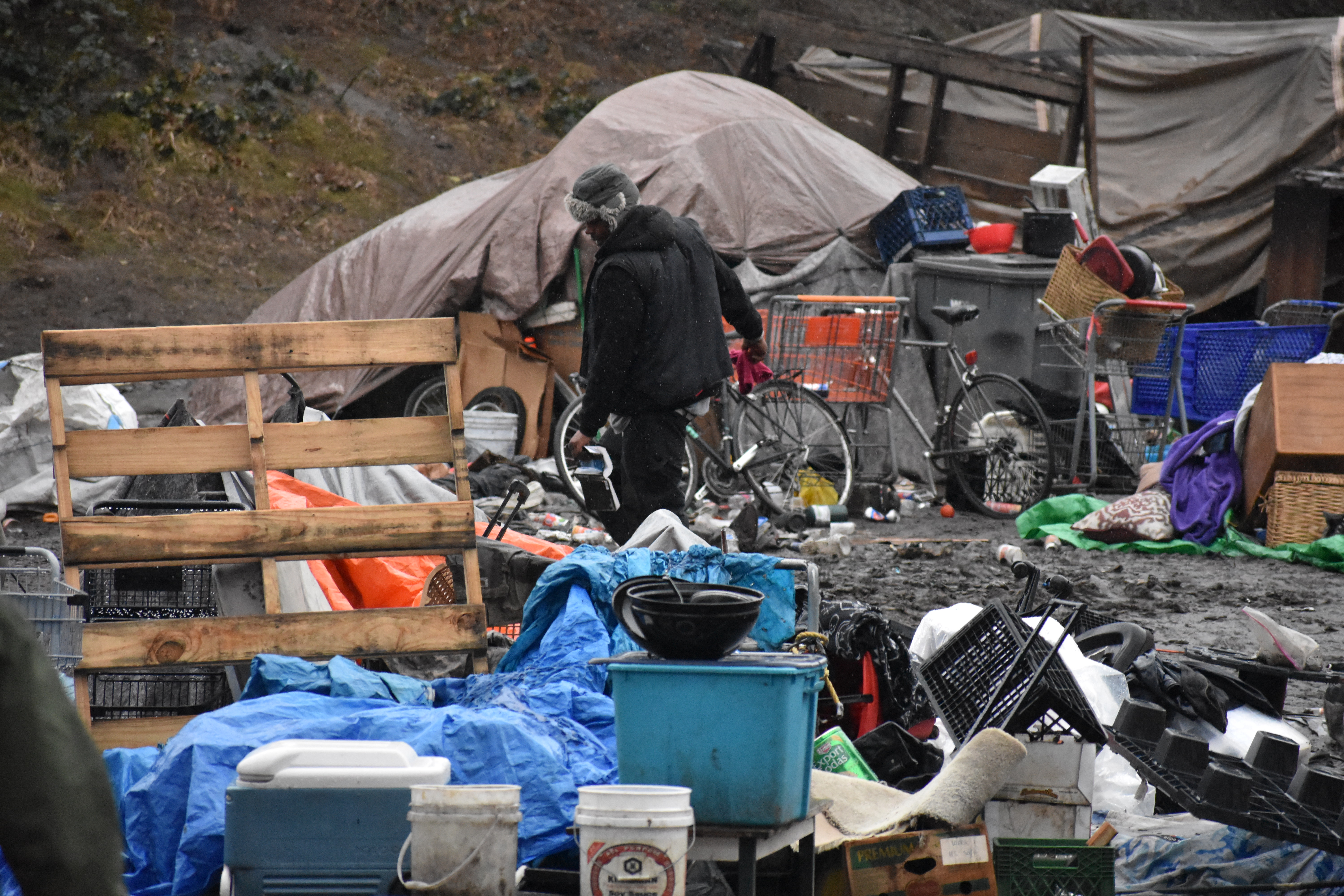 Photos Seattle Clears 'The Field' Homeless Camp Seattle, WA Patch