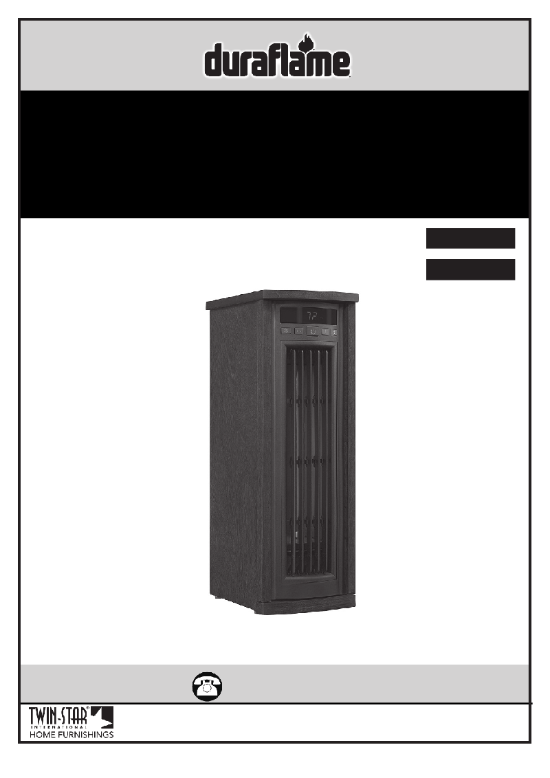 Duraflame 20HM6007C240 Heater Owner's manual PDF View/Download