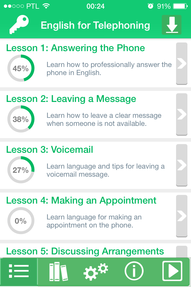 English for Telephoning Mobile App Business English Pod Learn