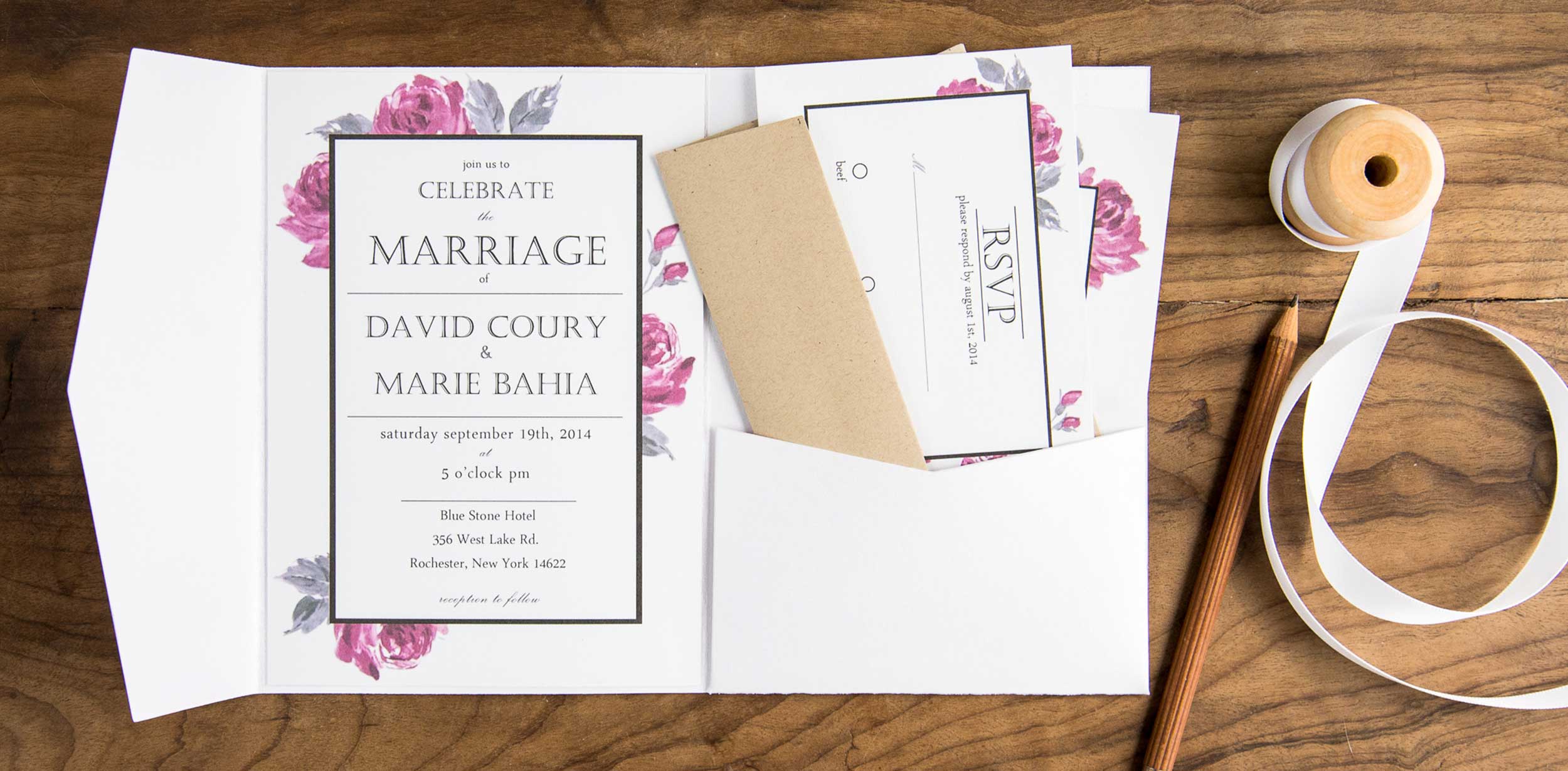 Wedding Invitation Sleeves CatPrint