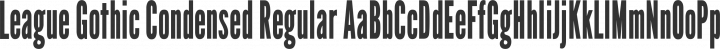 League Gothic Font Free by The League of Moveable Type