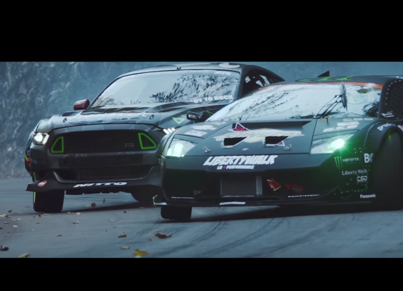 Η απόλυτη μάχη drift Mustang VS Lambo (Video) Βάζεις το