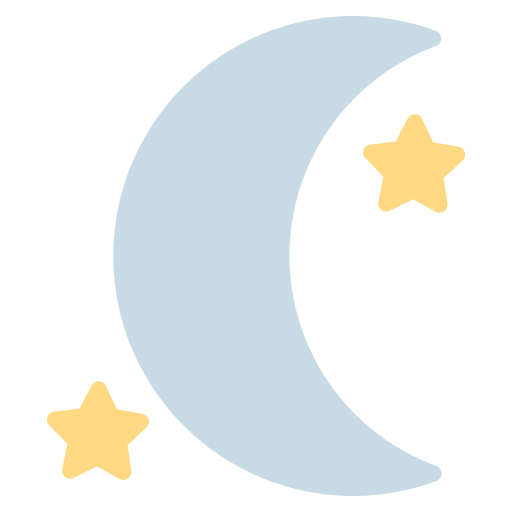 Night, mode, theme, moon, color scheme, display, low light icon