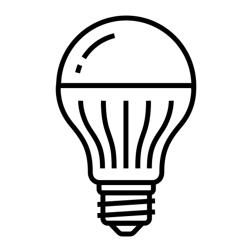 Bulb, led, light icon