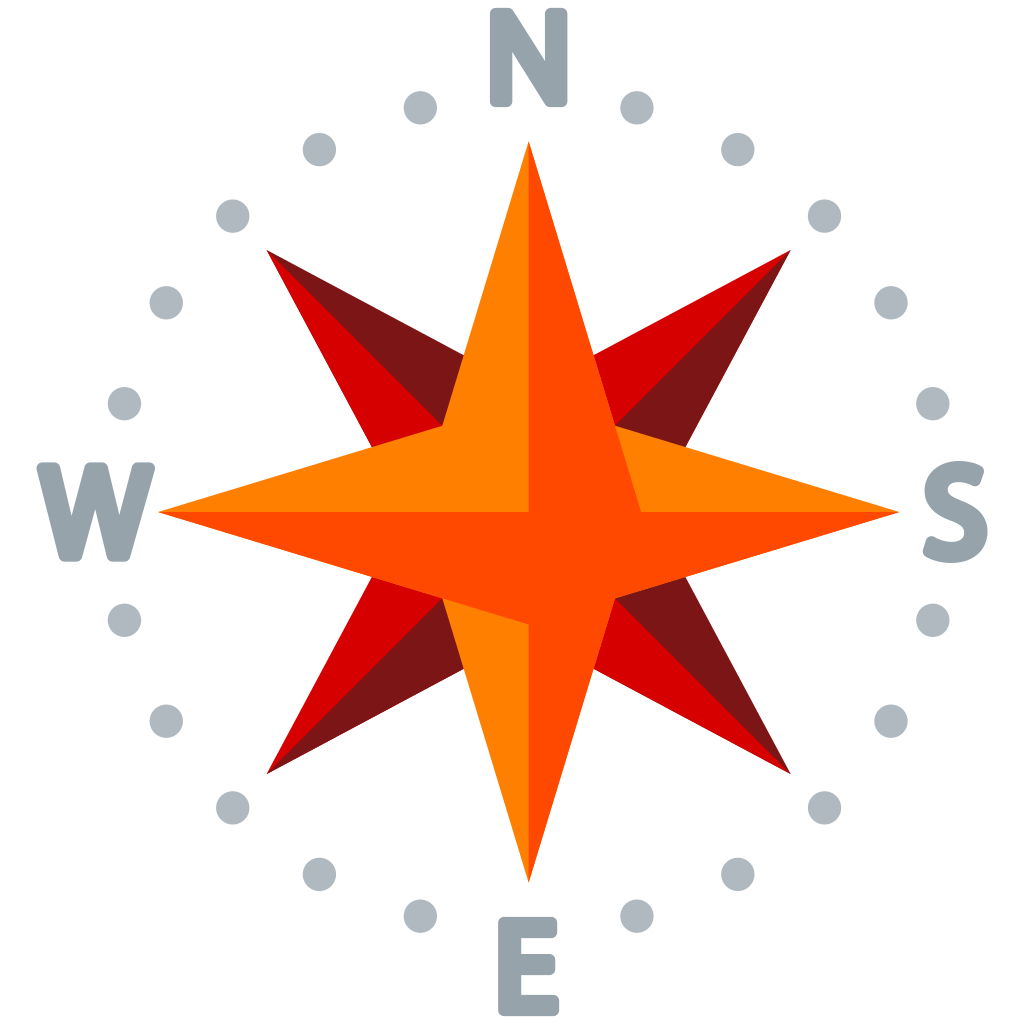 Compass, direction, pointer, navigation, arrow, arrows icon Download