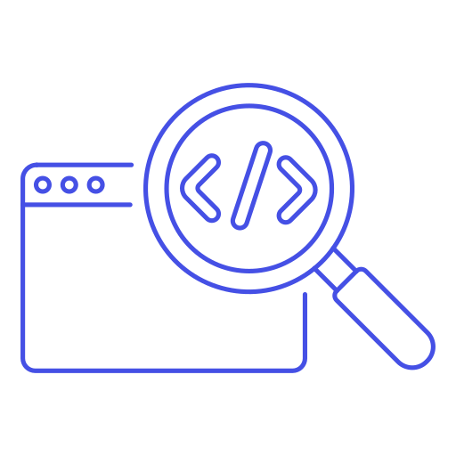 Code, coding, debug, development, html, magnifier, programming