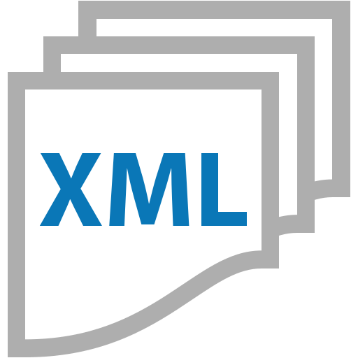 Data, extensible, language, markup, xml icon