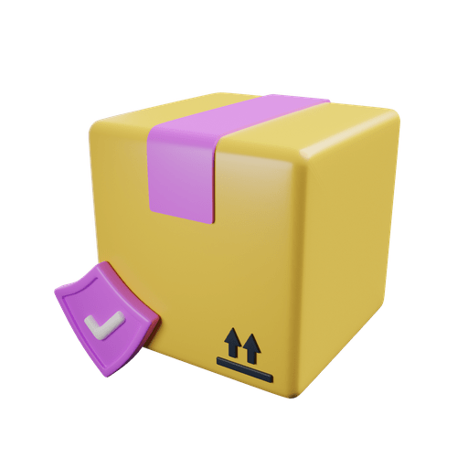 Box, shield, protection, secure, service, protect, delivery 3D