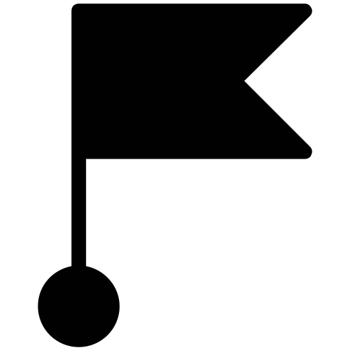 Destination flag, ensign, flag, location flag, triangle flag icon