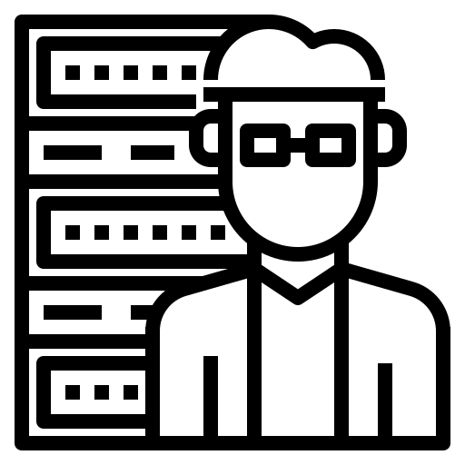 Data, database, dedicated, hosting, server icon