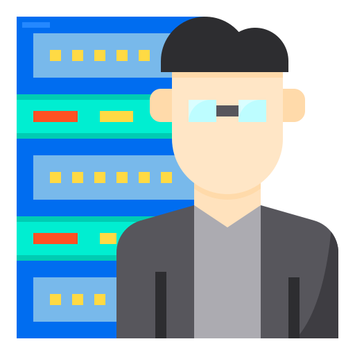 Data, database, dedicated, hosting, server icon