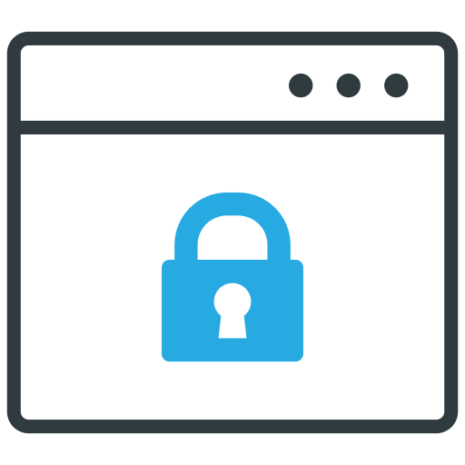 Browser, lock, security, website icon