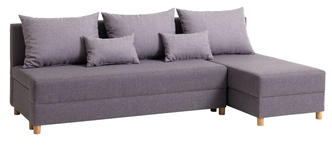 Sofácama chaiselongue HAMPEN cinzento JYSK