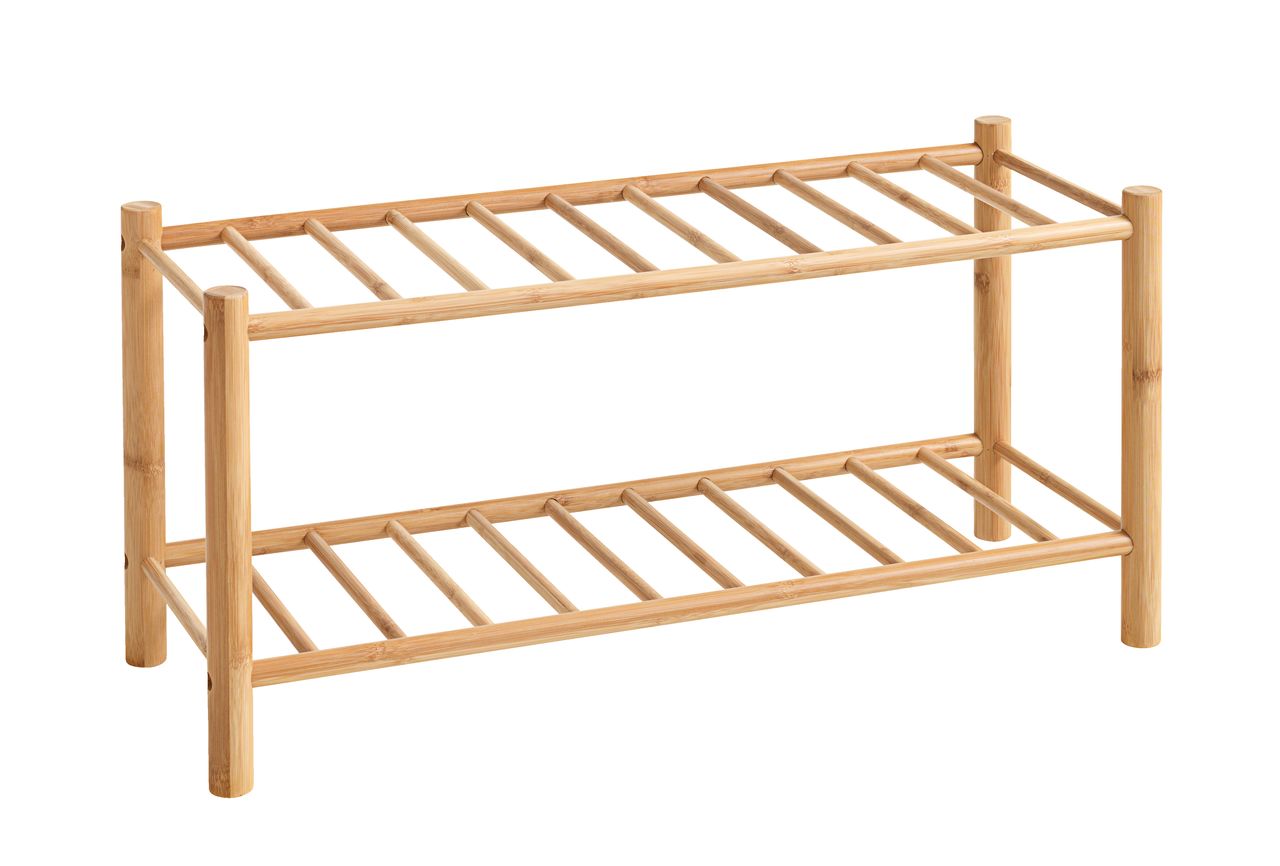 Shoe rack VANDSTED 2 shelves bamboo JYSK