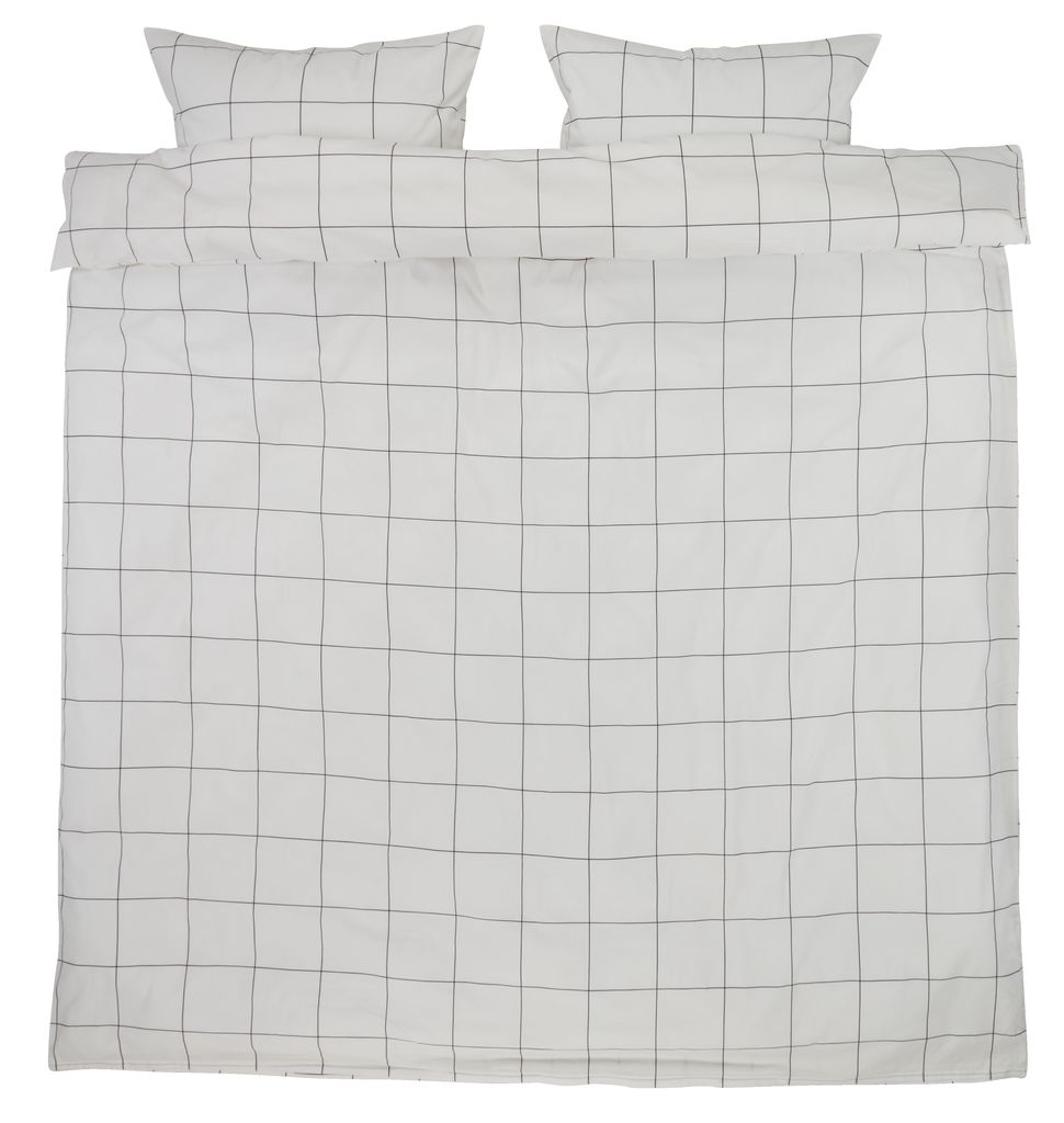 Komplet pościeli CRISTA 200x220 biały/czarny JYSK