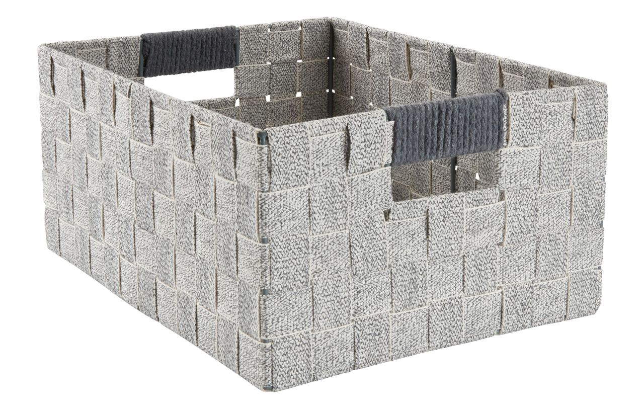 Basket HALVDAN W25xL33xH15cm grey JYSK