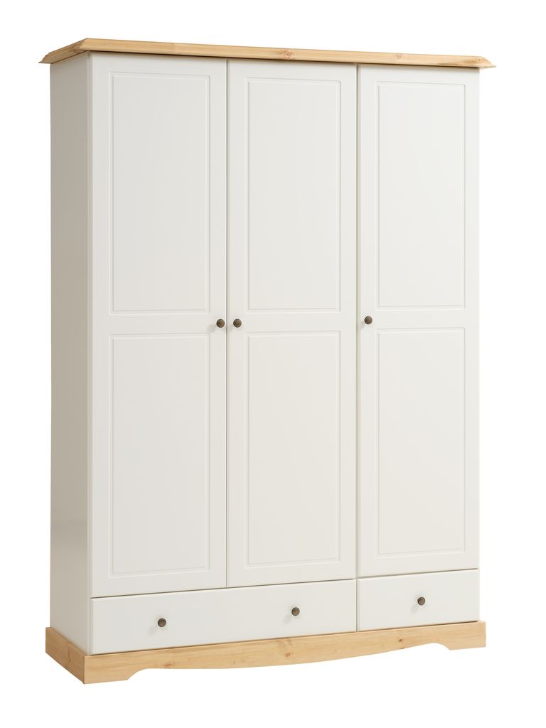 Armoire ROLD 154x216 blanc/pin JYSK