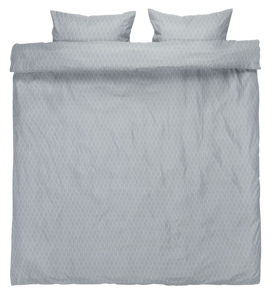Duvet cover set ASLI Micro King dusty blue JYSK