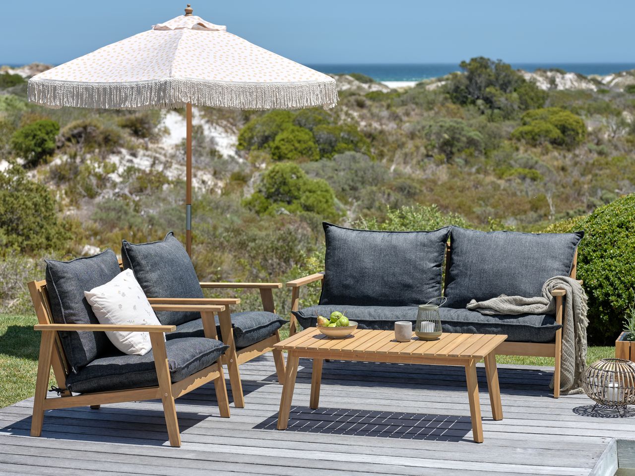 LoungeSet VEDDUM 4,5 Personen Hartholz JYSK