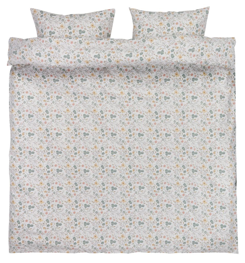 Flannel duvet cover set ERIKA 200x220 Double multi JYSK