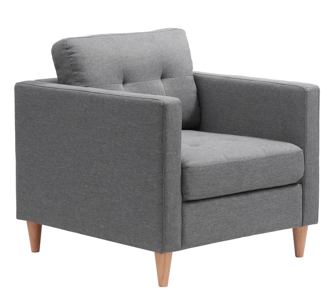 Armchair FALSLEV grey fabric JYSK