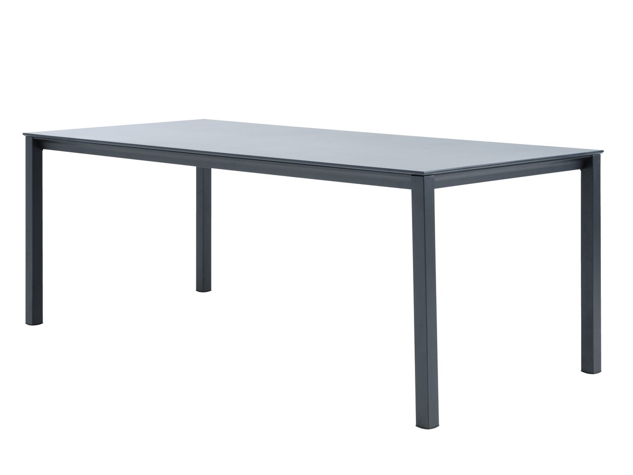 Garden table LANGET W95xL207 black JYSK