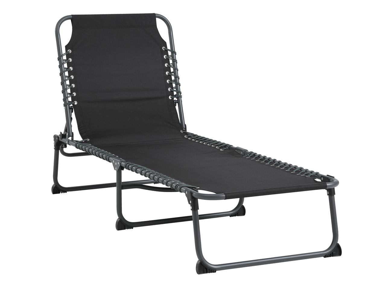 Sun lounger HALDEN W60xL189 black JYSK