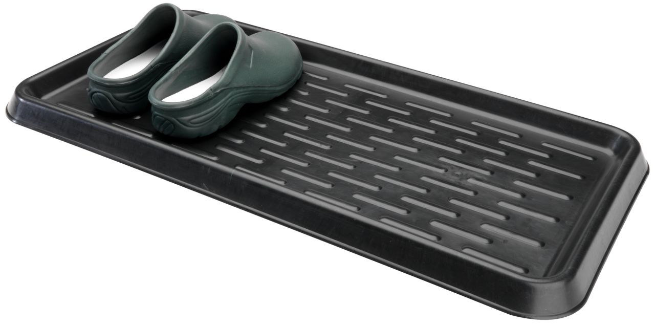 Shoe tray FRYNSEEG 38x75x3 black JYSK