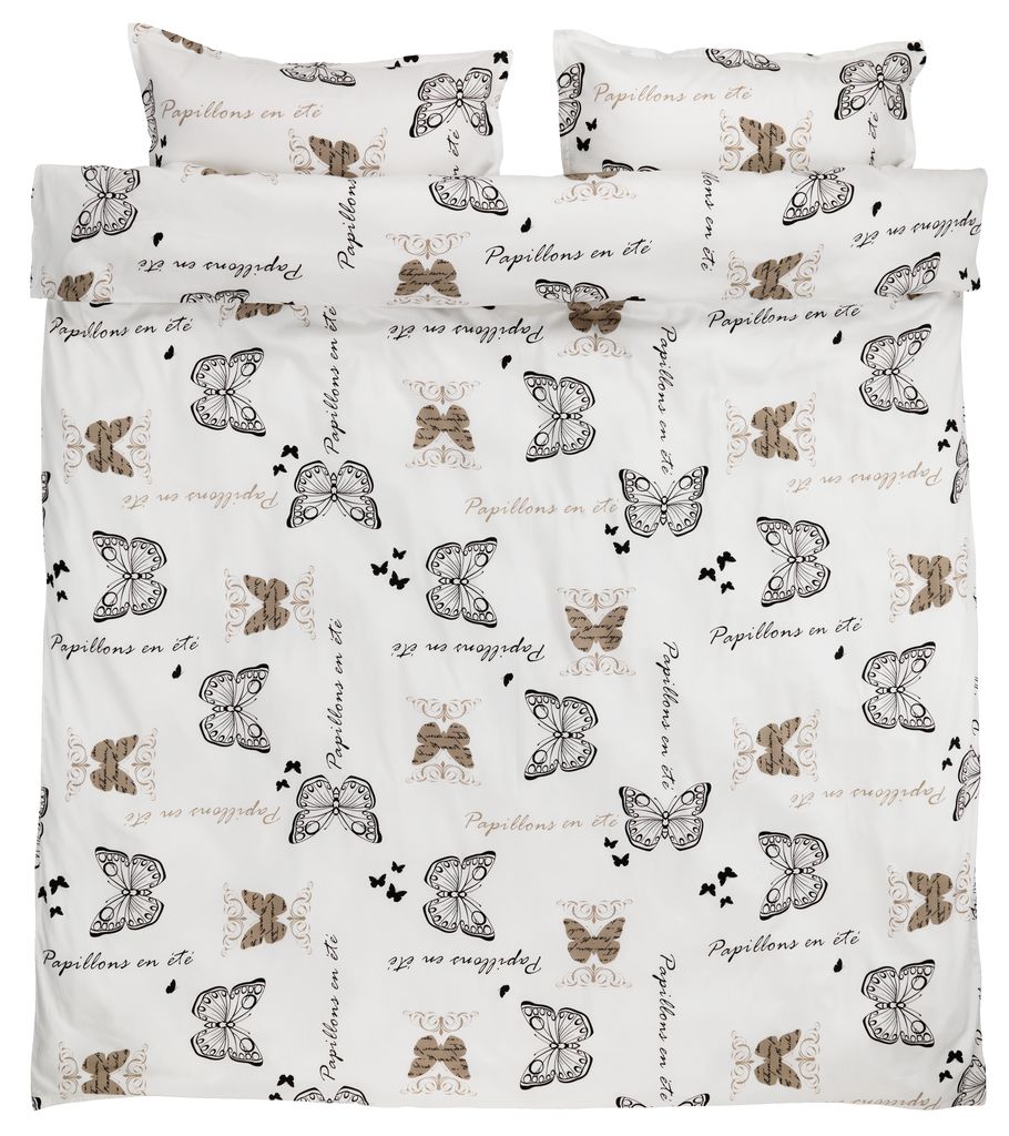 Set posteljine SIGNE saten 200x220 smeđa JYSK