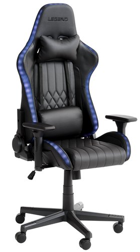 Jysk Gaming Stolice Gaming Chair Ranum With Led Black | Jysk