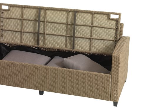 Lounge-Set Ullehuse 6 Pers. Stauraum Natur | Jysk