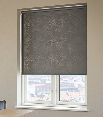 rullgardin 120 cm Rullgardin Mörkl. Yngen 120X170 Grå | Jysk