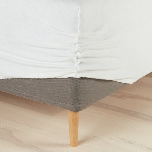 Hoeslaken badstof 140/150x200x35 naturel JYSK