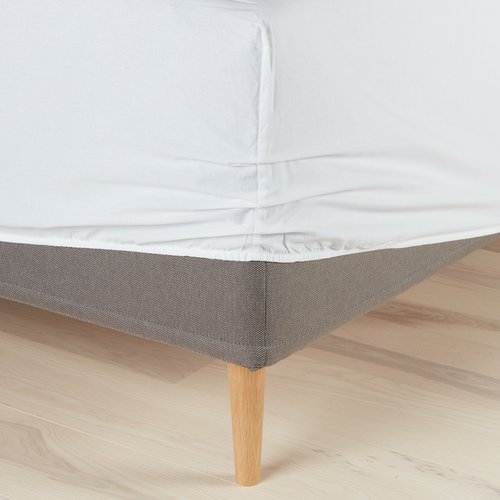 resårlakan Resårlakan 120X200X35Cm Vit Kronborg | Jysk