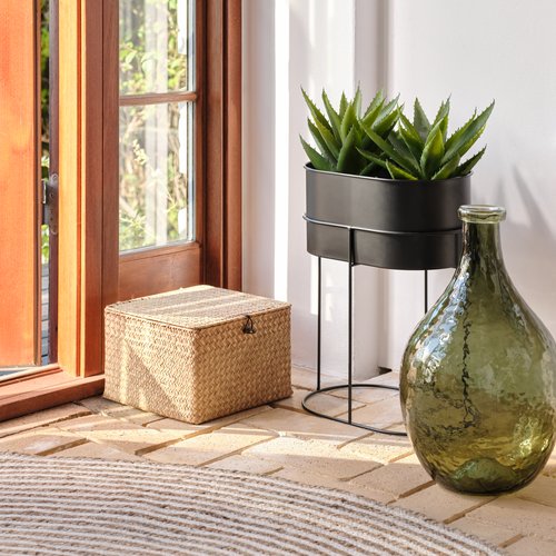 Storage box ALVIN W26xL26xH17cm seagrass JYSK