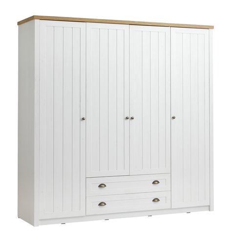 Ormar Jysk Wardrobe Markskel 212X210 White/Oak | Jysk