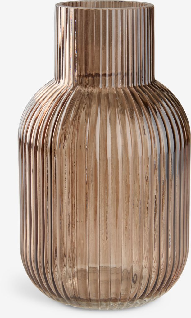 Vase YNGVAR Ø12xH21cm braun JYSK
