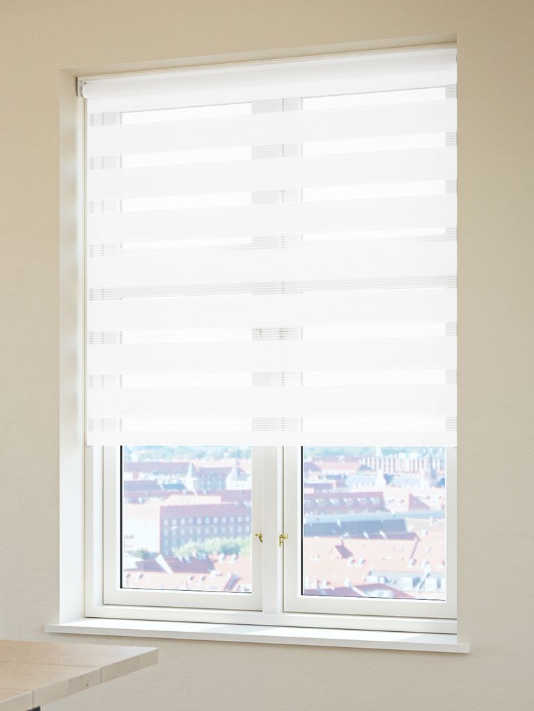 Roller blind Duo FEMRIS 120x180cm white JYSK