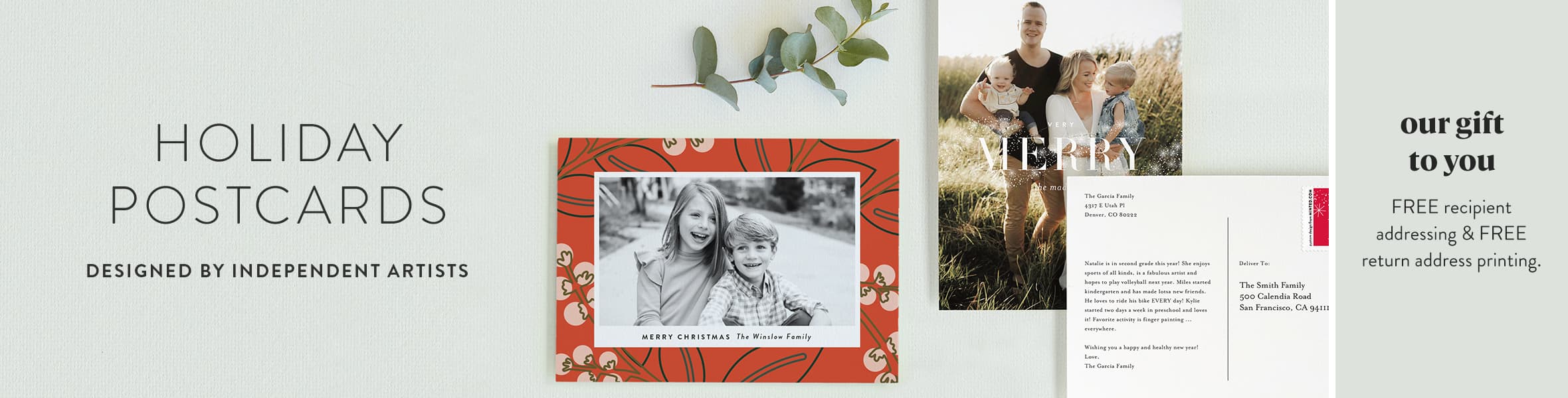 Christmas Postcards Minted