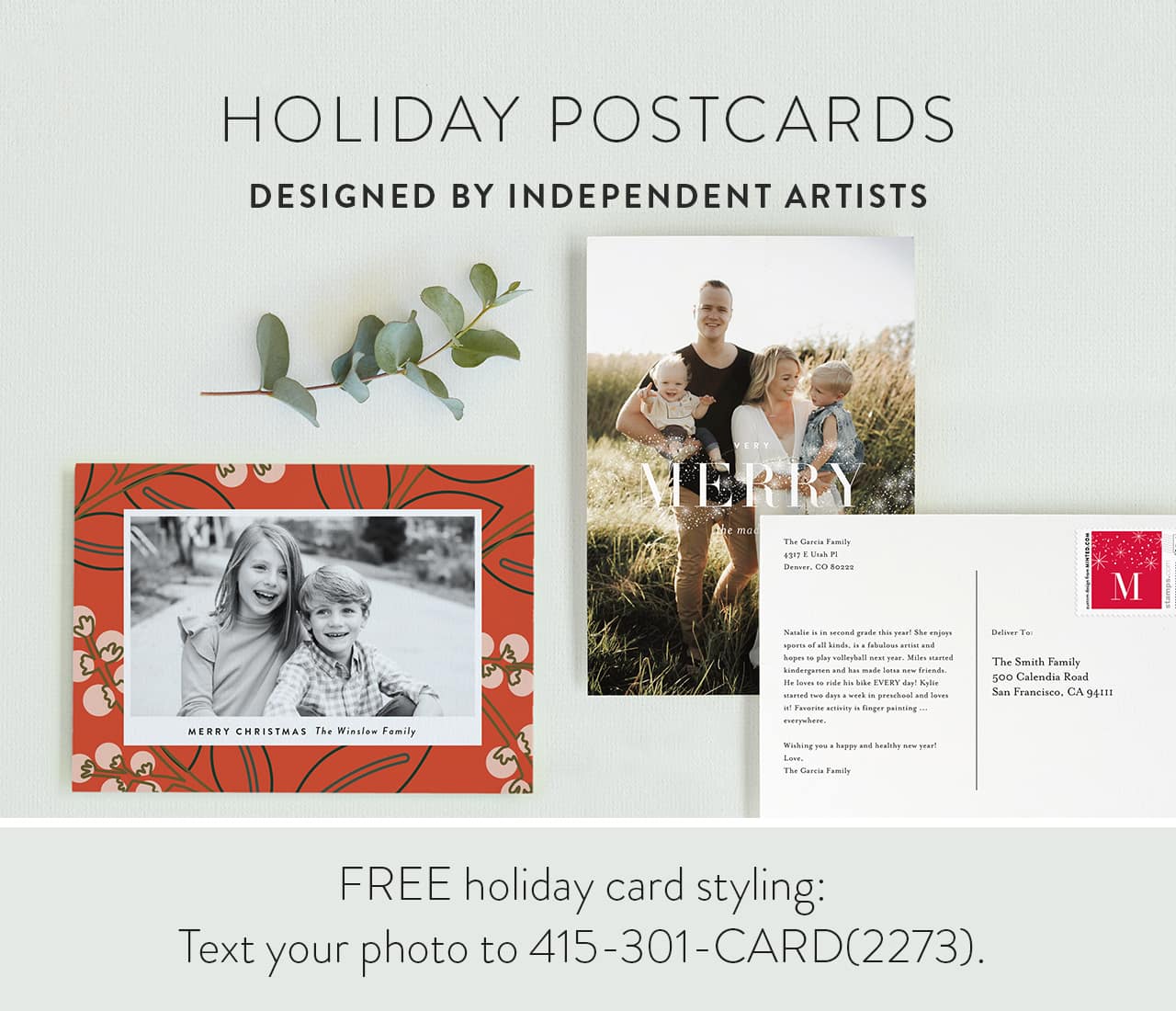 Christmas Postcards Minted